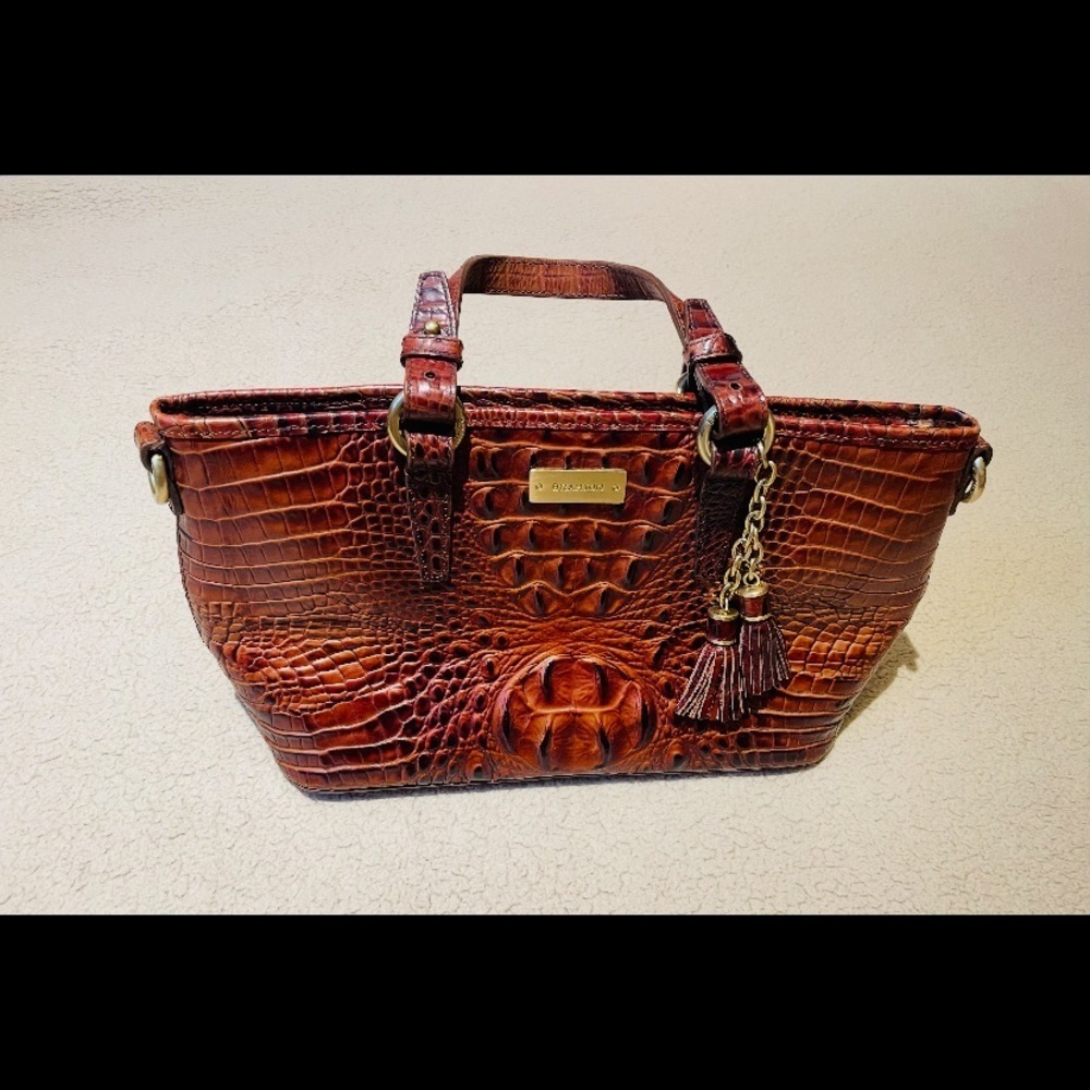 Brahmin Mini Satchel, Asher Pecan - Picture 3 of 5